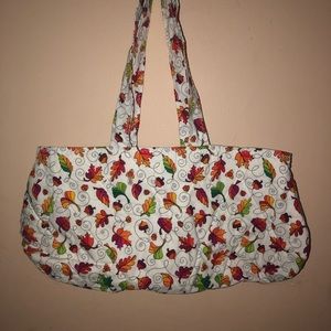 HANDMADE fall diaper / gym bag